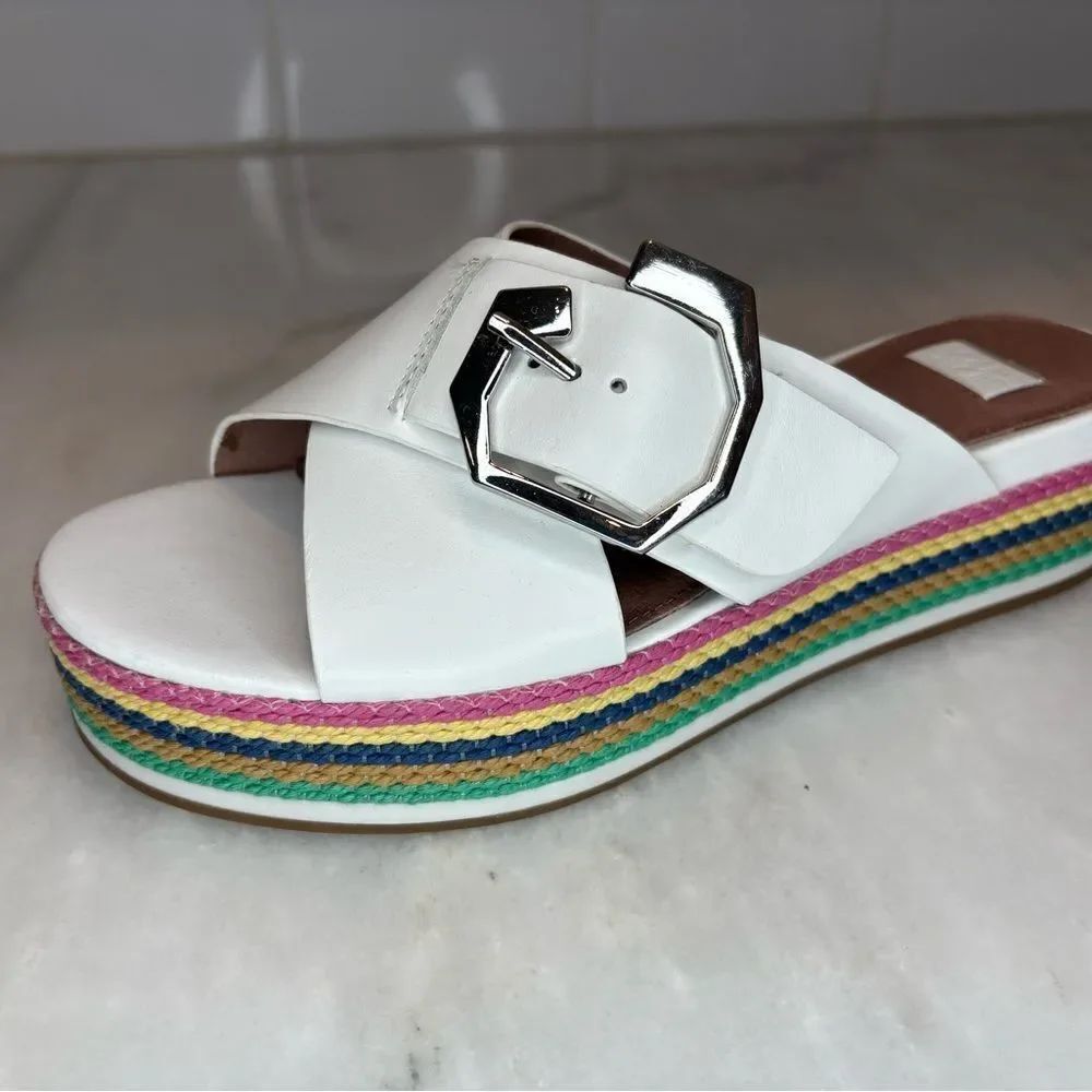 LOUISE et CIR Sandals with Multicolor Platform NWOT